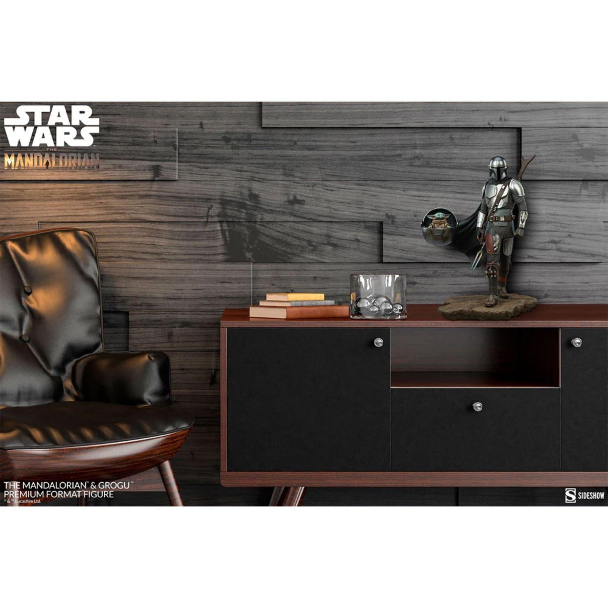 The Mandalorian und Grogu 1:4 Premium Statue - Star Wars