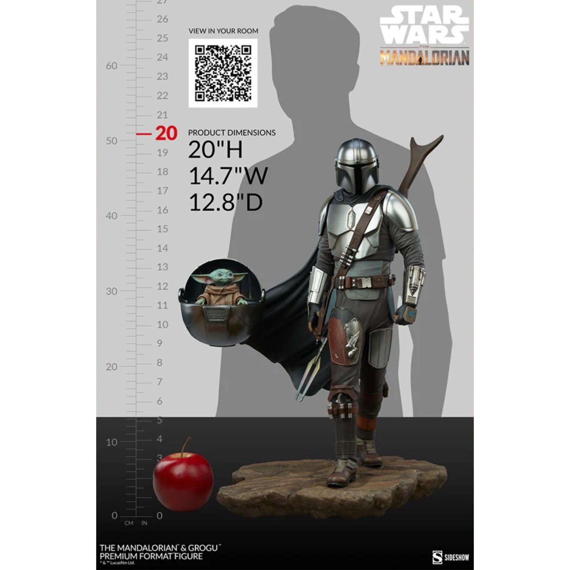 The Mandalorian und Grogu 1:4 Premium Statue - Star Wars