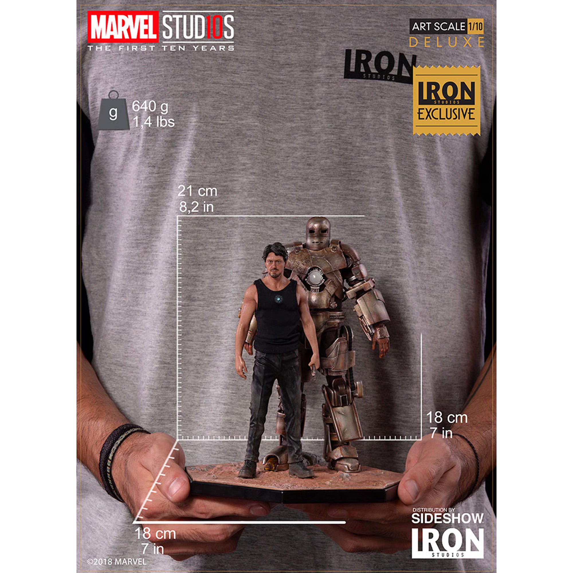 Tony Stark und Mark I 1:10 Statue - Marvel Iron Man
